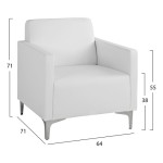 ΠΟΛΥΘΡΟΝΑ NELLIE HM3159.12 ΜΕ ΛΕΥΚΟ PU 64Χ71Χ71Υ εκ. ΠΟΛΥΘΡΟΝΑ NELLIE HM3159.12 ΜΕ ΛΕΥΚΟ PU 64Χ71Χ71Υ εκ.