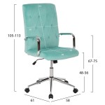 ΚΑΡΕΚΛΑ ΓΡΑΦΕΙΟΥ JOSEF HM1181.08 ΜΕΝΤΑ ΒΕΛΟΥΔΟ-INOX ΒΑΣΗ 58x61x105-113Yεκ. ΚΑΡΕΚΛΑ ΓΡΑΦΕΙΟΥ JOSEF HM1181.08 ΜΕΝΤΑ ΒΕΛΟΥΔΟ-INOX ΒΑΣΗ 58x61x105-113Yεκ.