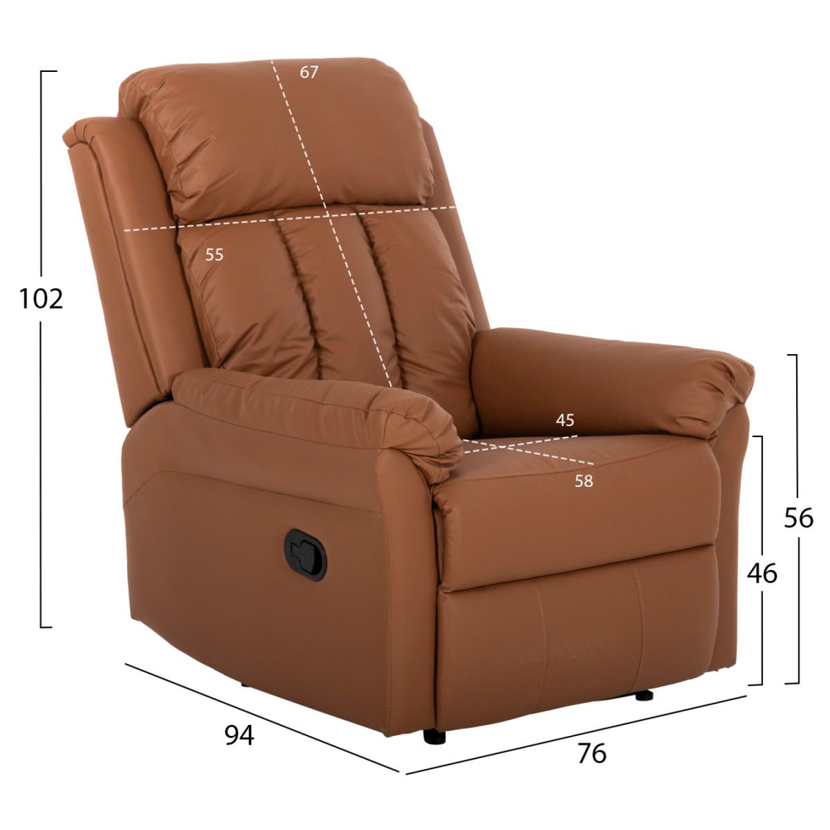 ΠΟΛΥΘΡΟΝΑ ΜΑΣΑΖ HAPPER HM9785.12 ΚΑΦΕ PU 76x94x102Υ εκ. ΠΟΛΥΘΡΟΝΑ ΜΑΣΑΖ HAPPER HM9785.12 ΚΑΦΕ PU 76x94x102Υ εκ.