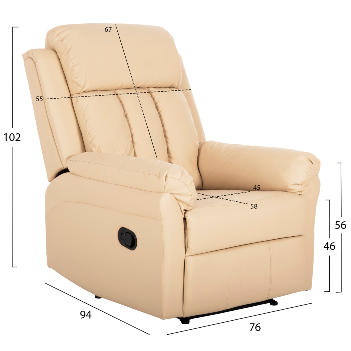 ΠΟΛΥΘΡΟΝΑ ΜΑΣΑΖ HAPPER HM9785.13 ΕΚΡΟΥ PU 76x94x102Υ εκ. ΠΟΛΥΘΡΟΝΑ ΜΑΣΑΖ HAPPER HM9785.13 ΕΚΡΟΥ PU 76x94x102Υ εκ.