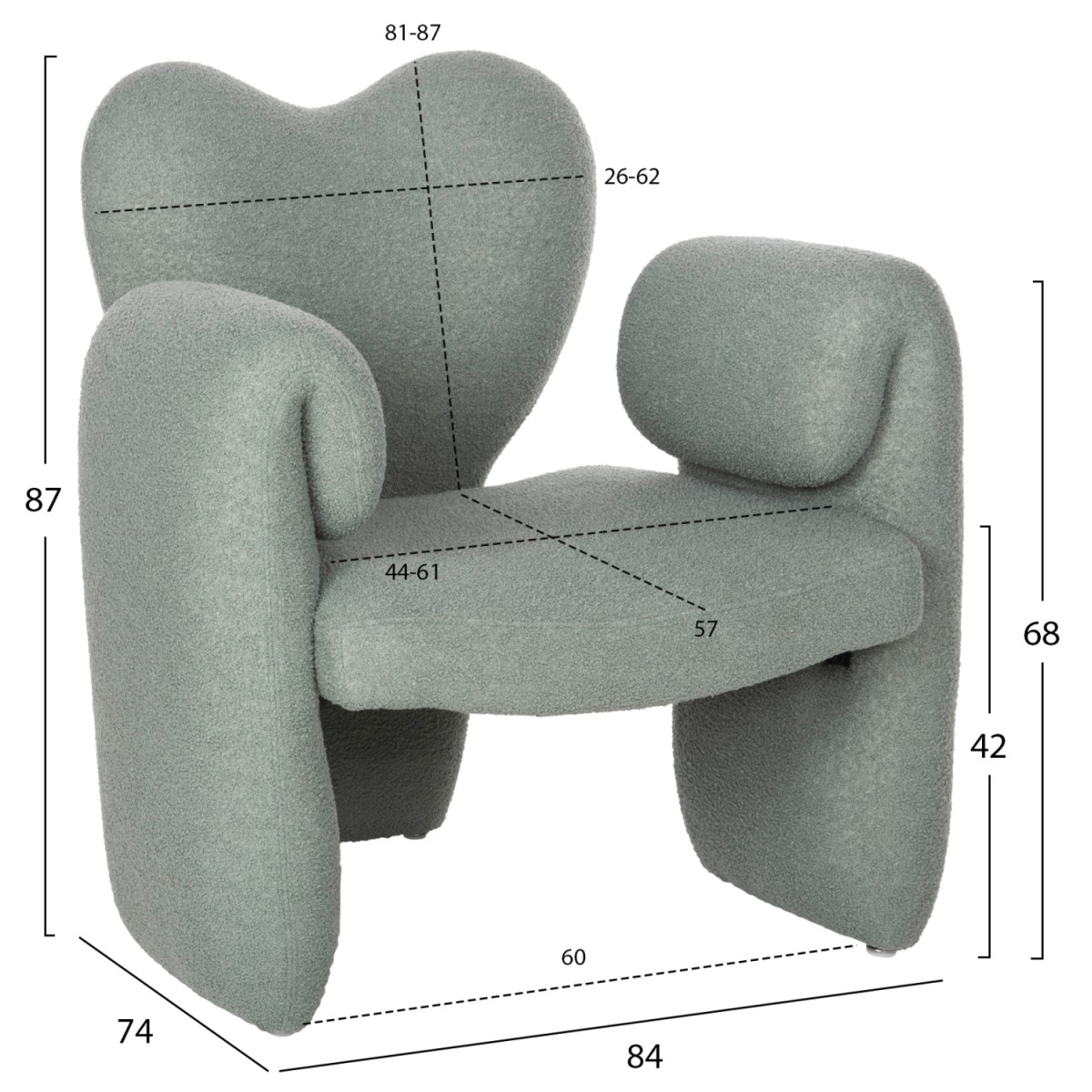 ΠΟΛΥΘΡΟΝΑ HARTT HM9777.07 ΦΥΣΤΙΚΙ TEDDY ΥΦΑΣΜΑ 84x74x87Yεκ. ΠΟΛΥΘΡΟΝΑ HARTT HM9777.07 ΦΥΣΤΙΚΙ TEDDY ΥΦΑΣΜΑ 84x74x87Yεκ.