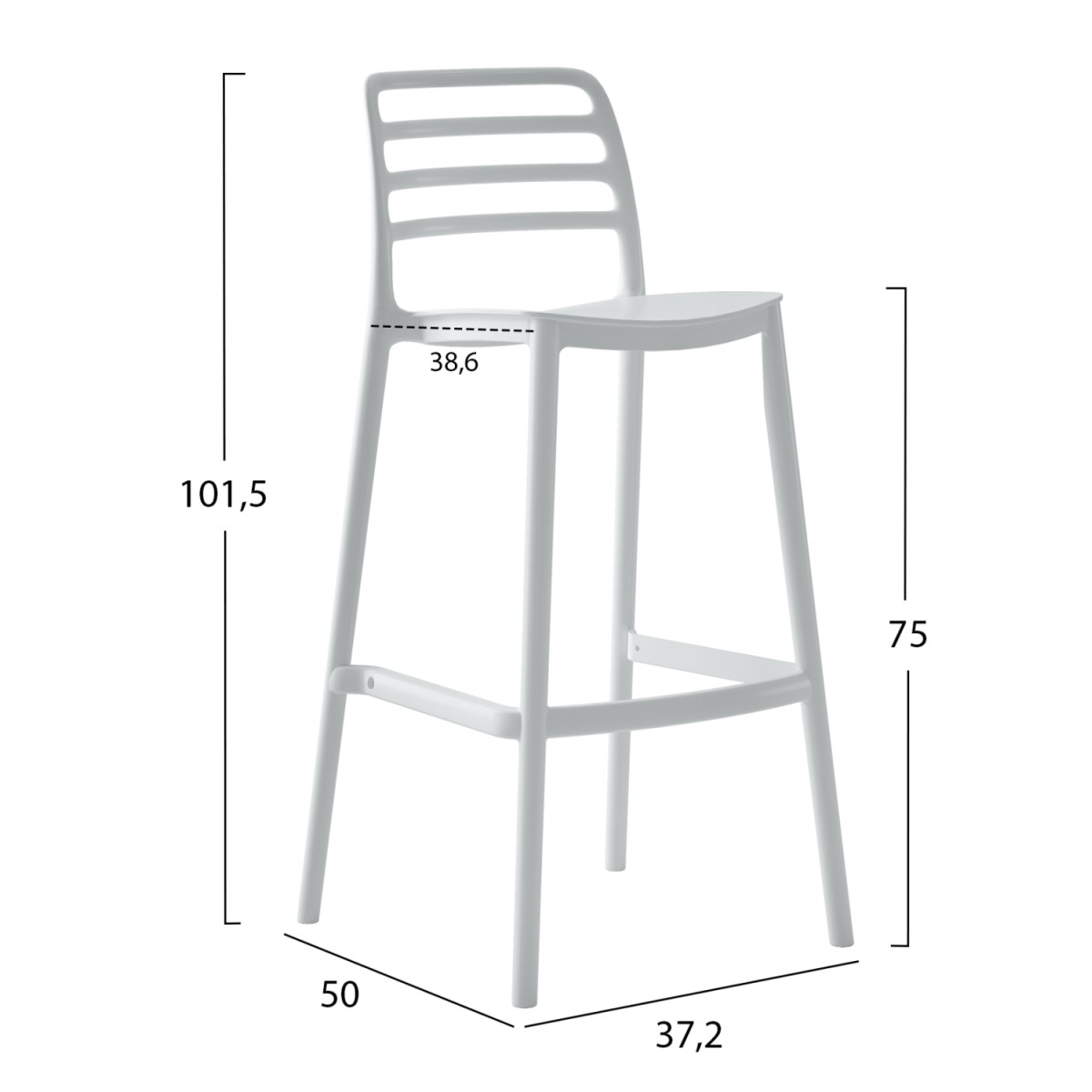 ΣΚΑΜΠΟ BAR ΠΟΛΥΠΡΟΠΥΛΕΝΙΟΥ SNOD HM6099.01 ΛΕΥΚΟ 37,2x50x101,5Υεκ. ΣΚΑΜΠΟ BAR ΠΟΛΥΠΡΟΠΥΛΕΝΙΟΥ SNOD HM6099.01 ΛΕΥΚΟ 37,2x50x101,5Υεκ.