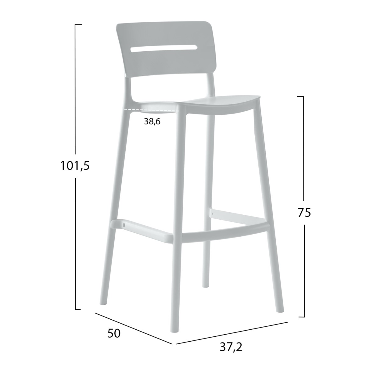 ΣΚΑΜΠΟ BAR ΠΟΛΥΠΡΟΠΥΛΕΝΙΟΥ SNOD2 HM6100.01 ΛΕΥΚΟ 37,2x50x101,5Υεκ. ΣΚΑΜΠΟ BAR ΠΟΛΥΠΡΟΠΥΛΕΝΙΟΥ SNOD2 HM6100.01 ΛΕΥΚΟ 37,2x50x101,5Υεκ.