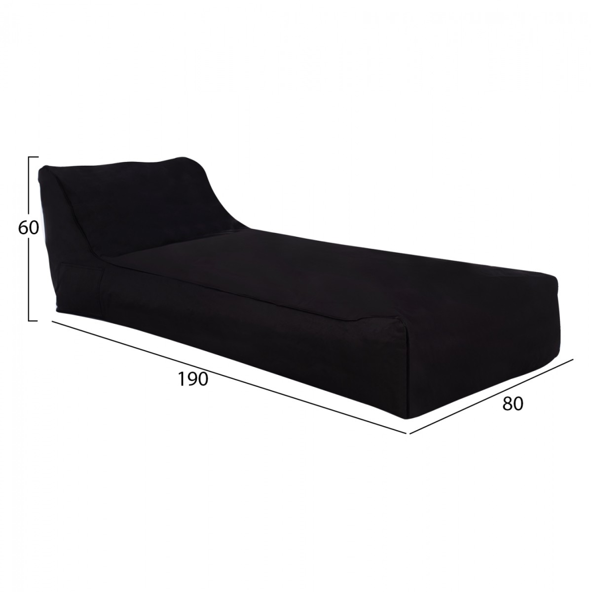 ΠΟΥΦ TANEA HM5807.04 ΜΑΥΡΟ ΜΕ UV PROTECTION 190x80x60Υ εκ. ΠΟΥΦ TANEA HM5807.04 ΜΑΥΡΟ ΜΕ UV PROTECTION 190x80x60Υ εκ.