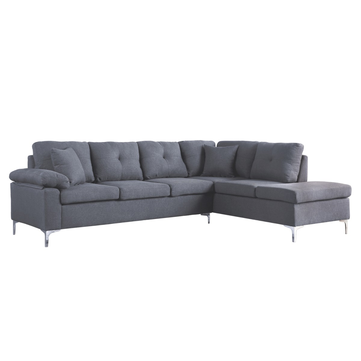 ΚΑΝΑΠΕΣ ΓΩΝΙΑ ΔΕΞΙΑ ZAILA HM3087R ΥΦΑΣΜΑ ΓΚΡΙ 282x197x90 εκ. ΚΑΝΑΠΕΣ ΓΩΝΙΑ ΔΕΞΙΑ ZAILA HM3087R ΥΦΑΣΜΑ ΓΚΡΙ 282x197x90 εκ.