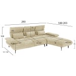 ΓΩΝΙΑΚΟΣ ΚΑΝΑΠΕΣ (ΔΕΞΙΑ) CONVERT HM3268.01R ΕΚΡΟΥ ΥΦΑΣΜΑ 283x188x100Υεκ. ΓΩΝΙΑΚΟΣ ΚΑΝΑΠΕΣ (ΔΕΞΙΑ) CONVERT HM3268.01R ΕΚΡΟΥ ΥΦΑΣΜΑ 283x188x100Υεκ.
