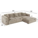 ΚΑΝΑΠΕΣ ΓΩΝΙΑ BRICKEN HM3275.01R ΜΠΕΖ ΥΦΑΣΜΑ 110-282x98-160x72Υεκ. ΚΑΝΑΠΕΣ ΓΩΝΙΑ BRICKEN HM3275.01R ΜΠΕΖ ΥΦΑΣΜΑ 110-282x98-160x72Υεκ.