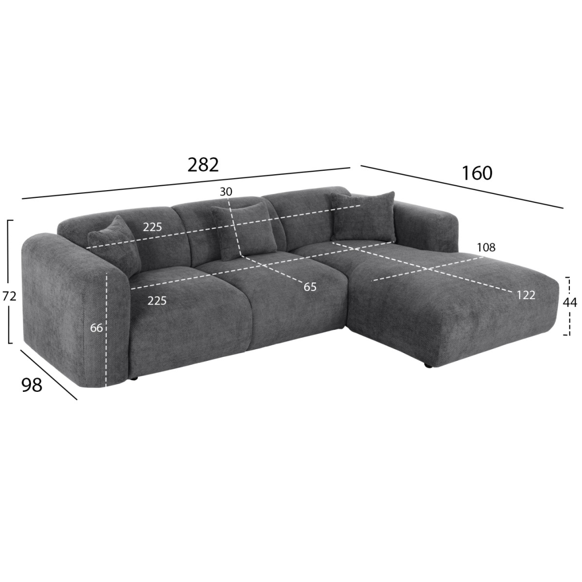 ΚΑΝΑΠΕΣ ΓΩΝΙΑ BRICKEN HM3275.04R ΑΝΘΡΑΚΙ ΥΦΑΣΜΑ 110-282x98-160x72Υεκ. ΚΑΝΑΠΕΣ ΓΩΝΙΑ BRICKEN HM3275.04R ΑΝΘΡΑΚΙ ΥΦΑΣΜΑ 110-282x98-160x72Υεκ.