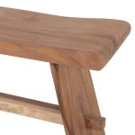 ΠΑΓΚΑΚΙ ΕΞ.ΧΩΡΟΥ 2-ΘΕΣΙΟ KONNY HM18450 ΞΥΛΟ SUAR ΣΕ ΦΥΣΙΚΟ 121x30.5x45Υεκ.