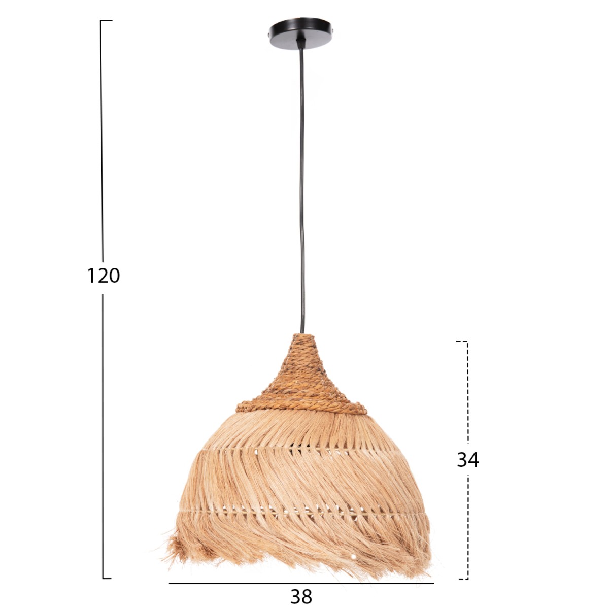 ΦΩΤΙΣΤΙΚΟ ΟΡΟΦΗΣ ΑΠΟ ΙΝΕΣ MENDONG GRASS ΣΕ ΦΥΣΙΚΟ Φ38x34-120Yεκ.HM7776 ΦΩΤΙΣΤΙΚΟ ΟΡΟΦΗΣ ΑΠΟ ΙΝΕΣ MENDONG GRASS ΣΕ ΦΥΣΙΚΟ Φ38x34-120Yεκ.HM7776
