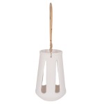 ΕΠΙΤΡΑΠΕΖΙΟ ΦΑΝΑΡΙ ERANTYL HM4696.02L ΛΕΥΚΟ FIBER CEMENT & ΧΕΡΟΥΛΙ RATTAN Φ17x27Yεκ.