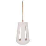 ΕΠΙΤΡΑΠΕΖΙΟ ΦΑΝΑΡΙ ERANTYL HM4696.02L ΛΕΥΚΟ FIBER CEMENT & ΧΕΡΟΥΛΙ RATTAN Φ17x27Yεκ.