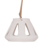 ΕΠΙΤΡΑΠΕΖΙΟ ΦΑΝΑΡΙ ERANTYL HM4696.02S ΛΕΥΚΟ FIBER CEMENT & ΧΕΡΟΥΛΙ RATTAN Φ25x17Yεκ.