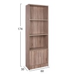 ΒΙΒΛΙΟΘΗΚΗ ΜΕΛΑΜΙΝΗΣ HAYDEN HM2269.02 ΣΕ ΧΡΩΜΑ SONAMA 60x30x174Υεκ. ΒΙΒΛΙΟΘΗΚΗ ΜΕΛΑΜΙΝΗΣ HAYDEN HM2269.02 ΣΕ ΧΡΩΜΑ SONAMA 60x30x174Υεκ.