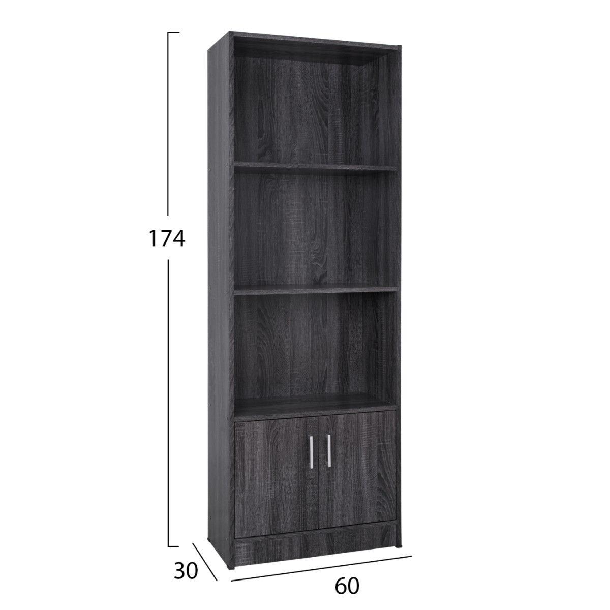 ΒΙΒΛΙΟΘΗΚΗ ΜΕΛΑΜΙΝΗΣ HAYDEN HM2269.01 ΣΕ ΑΝΘΡΑΚΙ ΧΡΩΜΑ 60x30x174 εκ. ΒΙΒΛΙΟΘΗΚΗ ΜΕΛΑΜΙΝΗΣ HAYDEN HM2269.01 ΣΕ ΑΝΘΡΑΚΙ ΧΡΩΜΑ 60x30x174 εκ.