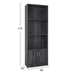 ΒΙΒΛΙΟΘΗΚΗ ΜΕΛΑΜΙΝΗΣ HAYDEN HM2269.01 ΣΕ ΑΝΘΡΑΚΙ ΧΡΩΜΑ 60x30x174 εκ. ΒΙΒΛΙΟΘΗΚΗ ΜΕΛΑΜΙΝΗΣ HAYDEN HM2269.01 ΣΕ ΑΝΘΡΑΚΙ ΧΡΩΜΑ 60x30x174 εκ.