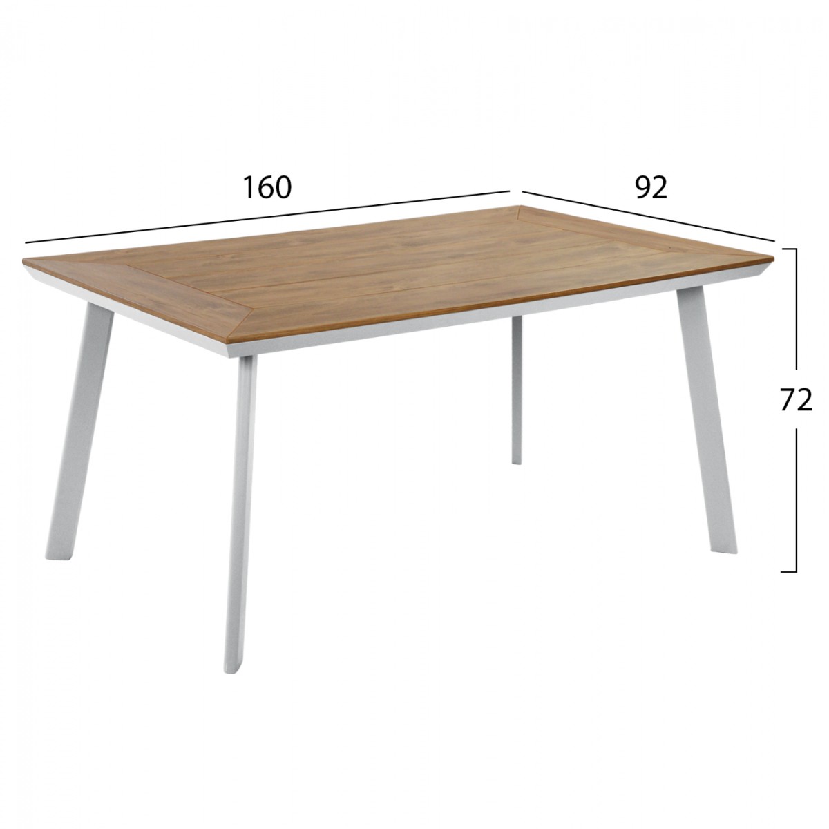 ΤΡΑΠΕΖΙ ΑΛΟΥΜΙΝΙΟΥ TABER ΜΕ POLYWOOD HM5132.11 ΛΕΥΚΟ 160x92x72 ΤΡΑΠΕΖΙ ΑΛΟΥΜΙΝΙΟΥ TABER ΜΕ POLYWOOD HM5132.11 ΛΕΥΚΟ 160x92x72