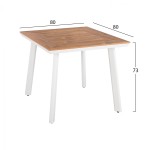 ΤΡΑΠΕΖΙ ΑΛΟΥΜΙΝΙΟΥ TABER ΛΕΥΚΟ ΜΕ ΕΠΙΦΑΝΕΙΑ POLYWOOD HM5563.01 80x80x73Υ ΕΚ. ΤΡΑΠΕΖΙ ΑΛΟΥΜΙΝΙΟΥ TABER ΛΕΥΚΟ ΜΕ ΕΠΙΦΑΝΕΙΑ POLYWOOD HM5563.01 80x80x73Υ ΕΚ.