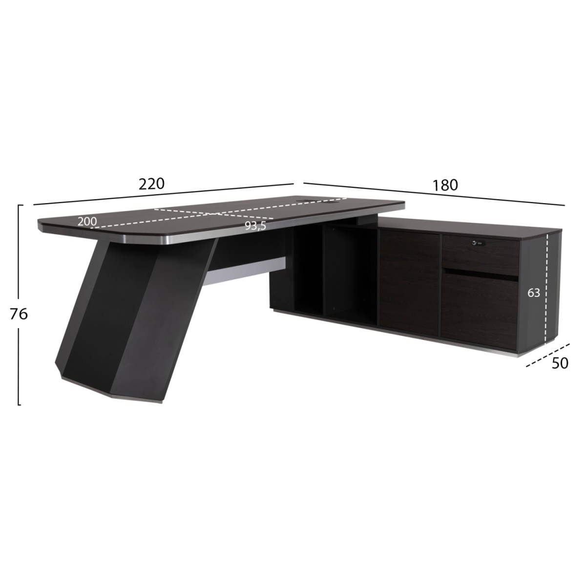 ΓΡΑΦΕΙΟ ΕΠΑΓΓΕΛΜΑΤΙΚΟ ΔΕΞΙΑ ΓΩΝΙΑ ROSEWOOD HM2083R 220X180X76Υ εκ. ΓΡΑΦΕΙΟ ΕΠΑΓΓΕΛΜΑΤΙΚΟ ΔΕΞΙΑ ΓΩΝΙΑ ROSEWOOD HM2083R 220X180X76Υ εκ.