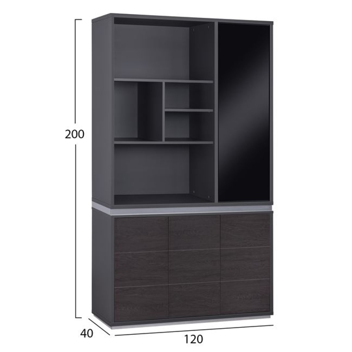 ΒΙΒΛΙΟΘΗΚΗ ΓΡΑΦΕΙΟΥ ΕΠΑΓΓΕΛΜΑΤΙΚΗ ROSEWOOD HM2091R 120Χ40Χ200Υ εκ. ΒΙΒΛΙΟΘΗΚΗ ΓΡΑΦΕΙΟΥ ΕΠΑΓΓΕΛΜΑΤΙΚΗ ROSEWOOD HM2091R 120Χ40Χ200Υ εκ.
