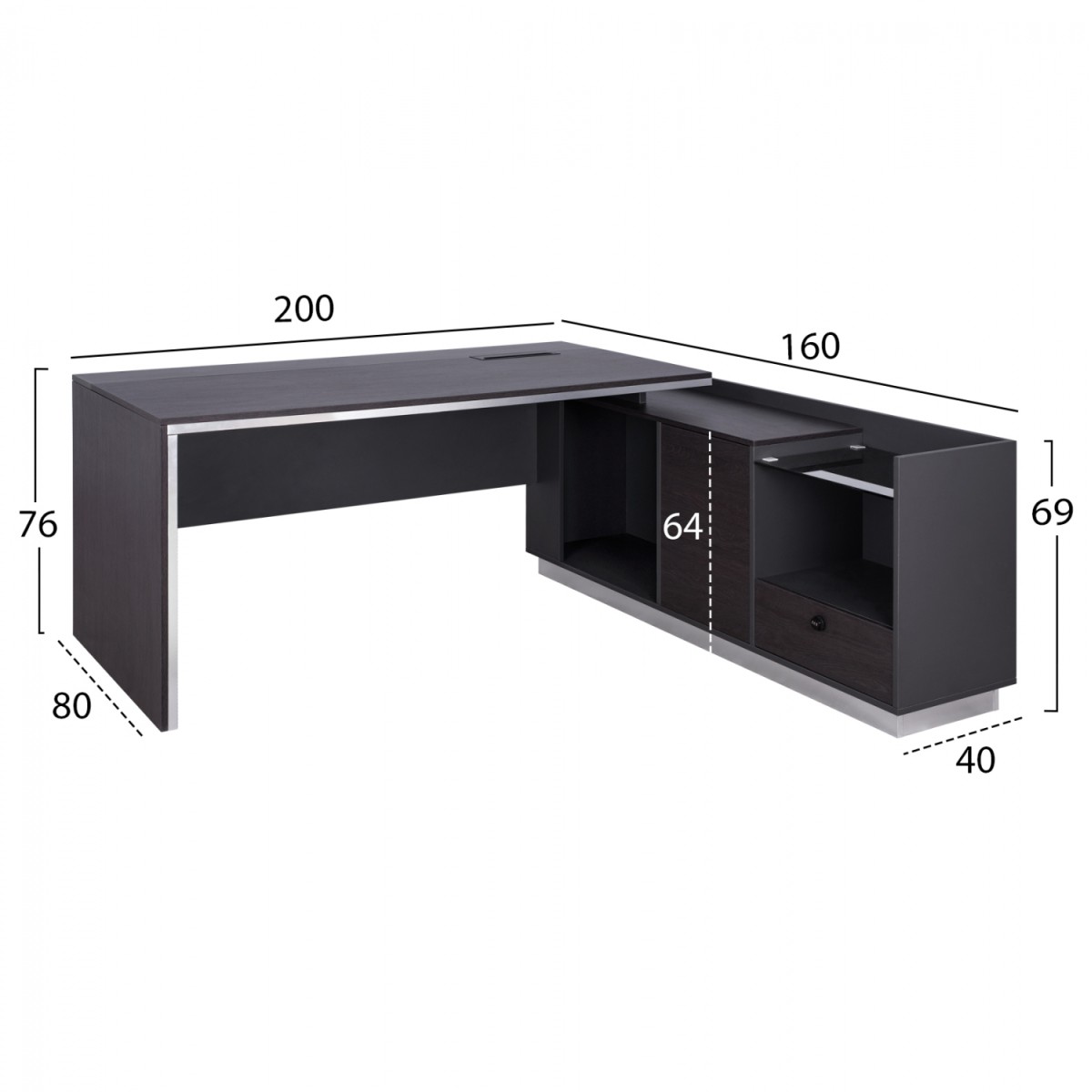 ΓΡΑΦΕΙΟ ΕΠΑΓΓΕΛΜΑΤΙΚΟ ΔΕΞΙΑ ΓΩΝΙΑ ROSEWOOD HM2112R 200X160X76Υ εκ. ΓΡΑΦΕΙΟ ΕΠΑΓΓΕΛΜΑΤΙΚΟ ΔΕΞΙΑ ΓΩΝΙΑ ROSEWOOD HM2112R 200X160X76Υ εκ.