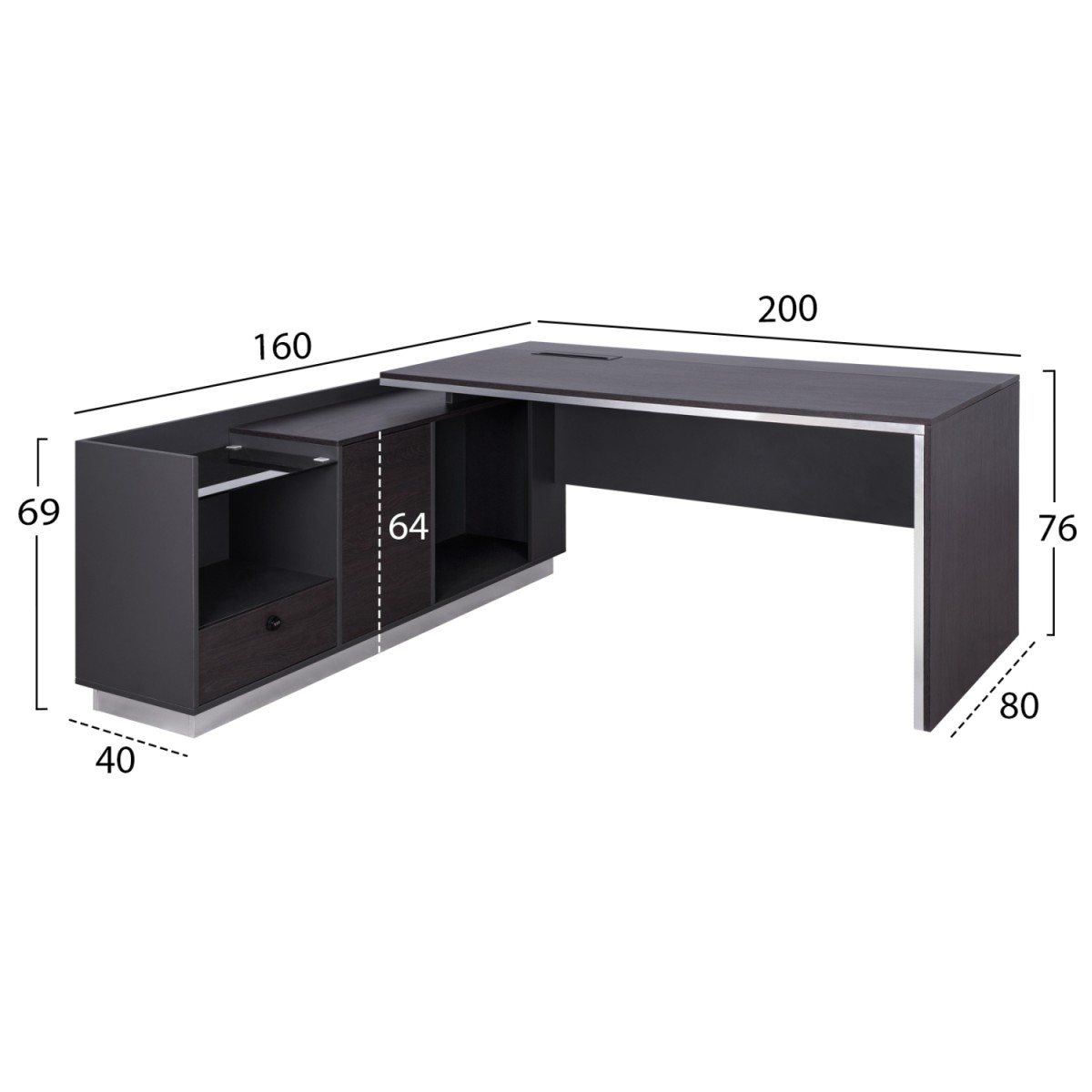 ΓΡΑΦΕΙΟ ΕΠΑΓΓΕΛΜΑΤΙΚΟ ΑΡΙΣΤΕΡΗ ΓΩΝΙΑ ROSEWOOD HM2112L 200X160X76Υ εκ. ΓΡΑΦΕΙΟ ΕΠΑΓΓΕΛΜΑΤΙΚΟ ΑΡΙΣΤΕΡΗ ΓΩΝΙΑ ROSEWOOD HM2112L 200X160X76Υ εκ.