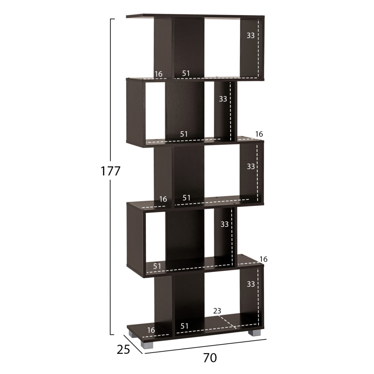 ΒΙΒΛΙΟΘΗΚΗ ΜΕΛΑΜΙΝΗΣ EZIR HM2385.01 ΒΕΓΓΕ 70x25x177Υ εκ. ΒΙΒΛΙΟΘΗΚΗ ΜΕΛΑΜΙΝΗΣ EZIR HM2385.01 ΒΕΓΓΕ 70x25x177Υ εκ.