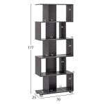 ΒΙΒΛΙΟΘΗΚΗ ΜΕΛΑΜΙΝΗΣ HM2385.10 ΓΚΡΙ 70x25x177Υ εκ. ΒΙΒΛΙΟΘΗΚΗ ΜΕΛΑΜΙΝΗΣ HM2385.10 ΓΚΡΙ 70x25x177Υ εκ.
