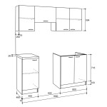 ΣΥΝΘΕΣΗ ΚΟΥΖΙΝΑΣ MAURICE ΜΕΛΑΜΙΝΗ SONAMA-ΛΕΥΚΟ HM2441 180x29,2-46εκ. ΣΥΝΘΕΣΗ ΚΟΥΖΙΝΑΣ MAURICE ΜΕΛΑΜΙΝΗ SONAMA-ΛΕΥΚΟ HM2441 180x29,2-46εκ.