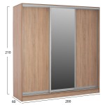 ΝΤΟΥΛΑΠΑ 3ΦΥΛΛΗ ΣΥΡΟΜΕΝΗ ΜΕ ΚΑΘΡΕΠΤΗ SONAMA OAK HM2435 200X60X210Υεκ ΝΤΟΥΛΑΠΑ 3ΦΥΛΛΗ ΣΥΡΟΜΕΝΗ ΜΕ ΚΑΘΡΕΠΤΗ SONAMA OAK HM2435 200X60X210Υεκ