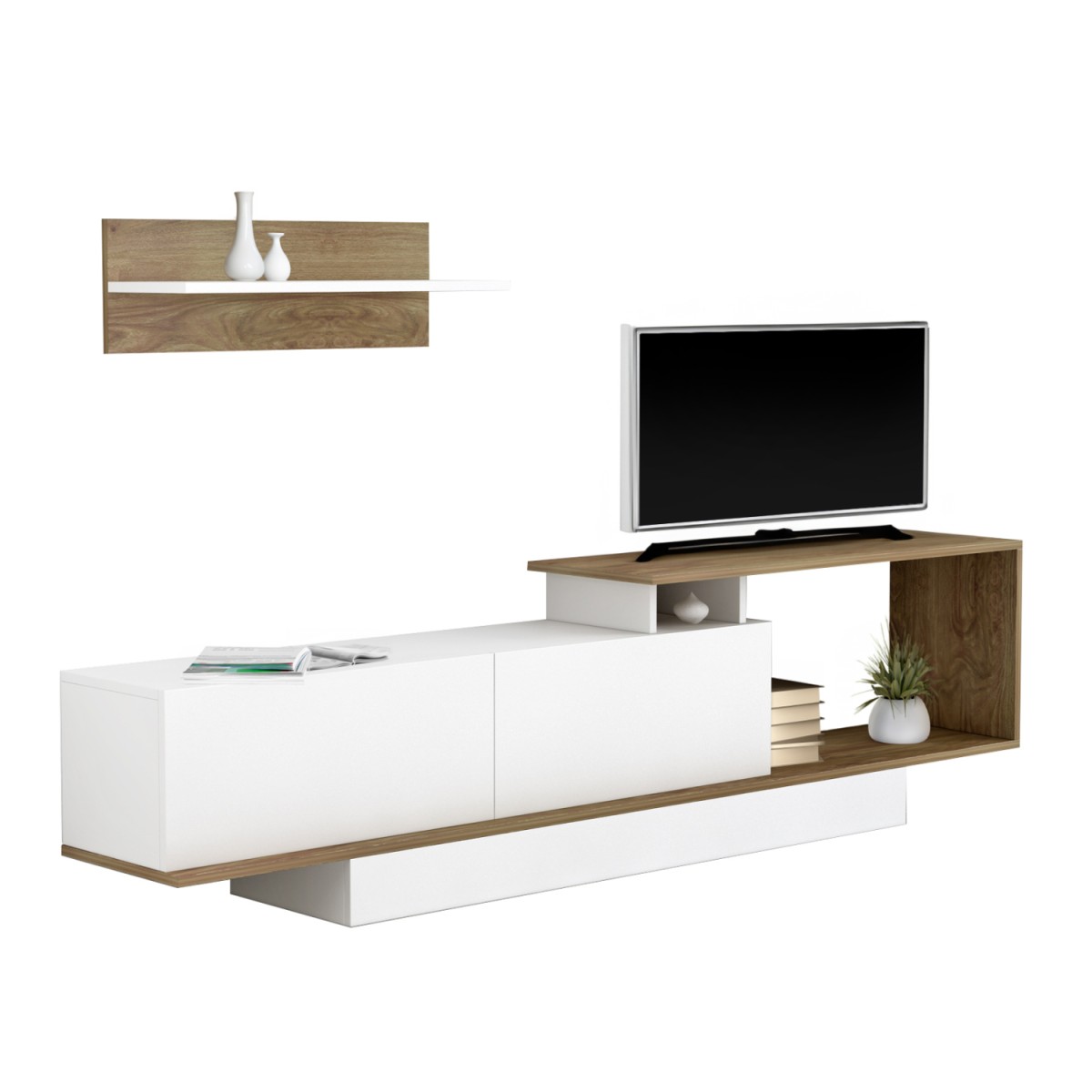 ΣΥΝΘΕΤΟ ΤΗΛΕΟΡΑΣΗΣ GARCELLE HM8904.11 ΜΕΛΑΜΙΝΗ ΣΕ ΦΥΣΙΚΟ-ΛΕΥΚΟ 180x29,6x45Υεκ ΣΥΝΘΕΤΟ ΤΗΛΕΟΡΑΣΗΣ GARCELLE HM8904.11 ΜΕΛΑΜΙΝΗ ΣΕ ΦΥΣΙΚΟ-ΛΕΥΚΟ 180x29,6x45Υεκ