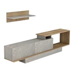 ΣΥΝΘΕΤΟ ΤΗΛΕΟΡΑΣΗΣ GARCELLE HM8904.14 ΜΕΛΑΜΙΝΗ ΦΥΣΙΚΟ-STONE TEXTURE 180x29,6x45Υεκ ΣΥΝΘΕΤΟ ΤΗΛΕΟΡΑΣΗΣ GARCELLE HM8904.14 ΜΕΛΑΜΙΝΗ ΦΥΣΙΚΟ-STONE TEXTURE 180x29,6x45Υεκ