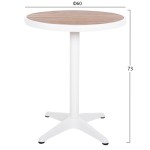 ΤΡΑΠΕΖΙ ΑΛΟΥΜΙΝΙΟΥ ΣΤΡΟΓΓΥΛΟ ALEXA HM6086.02 ΛΕΥΚΟ-POLYWOOD TOP ΦΥΣΙΚΟ Φ60x73Υεκ. ΤΡΑΠΕΖΙ ΑΛΟΥΜΙΝΙΟΥ ΣΤΡΟΓΓΥΛΟ ALEXA HM6086.02 ΛΕΥΚΟ-POLYWOOD TOP ΦΥΣΙΚΟ Φ60x73Υεκ.