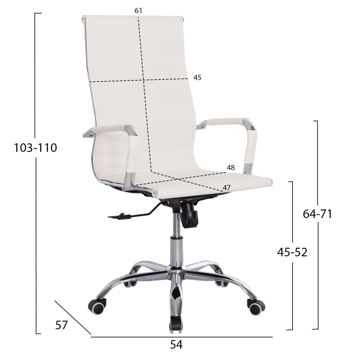 ΚΑΡΕΚΛΑ ΓΡΑΦΕΙΟΥ BOSS ΔΙΕΥΘΥΝΤΟΥ HM1059.32 ΛΕΥΚΟ PU ΠΟΔΙ ΧΡΩΜΙΟΥ 54x57x110Υεκ. ΚΑΡΕΚΛΑ ΓΡΑΦΕΙΟΥ BOSS ΔΙΕΥΘΥΝΤΟΥ HM1059.32 ΛΕΥΚΟ PU ΠΟΔΙ ΧΡΩΜΙΟΥ 54x57x110Υεκ.