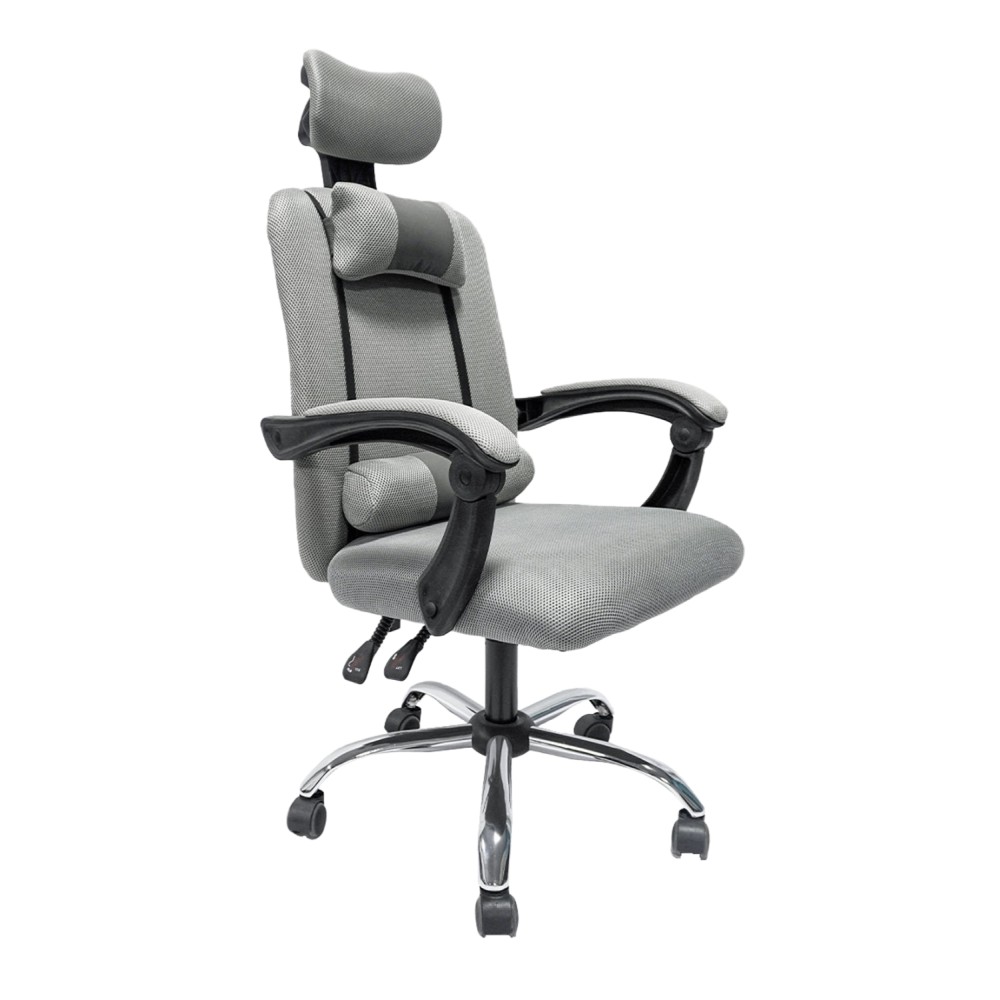 ΚΑΡΕΚΛΑ ΓΡΑΦΕΙΟΥ CRONER HM1196.02 ΓΚΡΙ MESH-ΜΕΤΑΛ.ΒΑΣΗ-NYLON ΣΚΕΛΕΤΟΣ 58x67x124Υεκ.