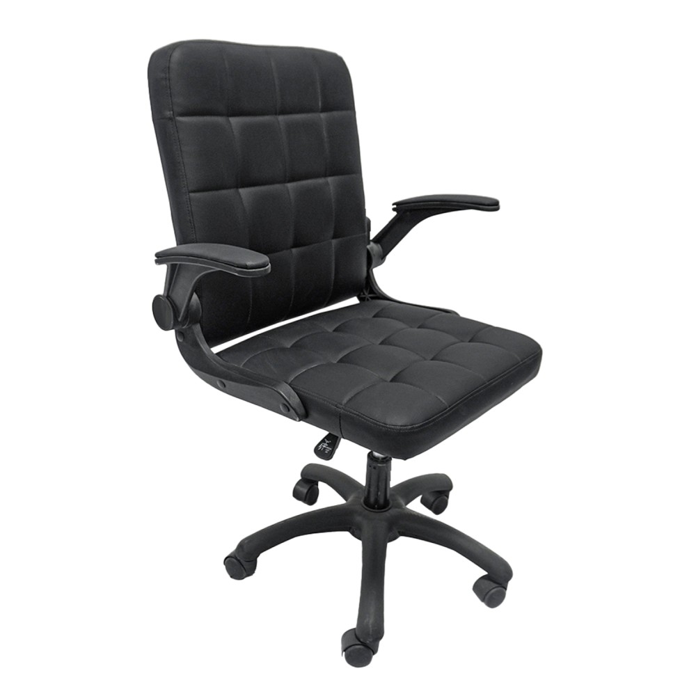ΚΑΡΕΚΛΑ ΓΡΑΦΕΙΟΥ PORTIMA HM1197.01 ΜΑΥΡΟ PVC-NYLON ΣΚΕΛΕΤΟΣ & ΒΑΣΗ 69x57x97Υεκ.