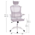 ΚΑΡΕΚΛΑ ΓΡΑΦΕΙΟΥ BASTON HM18236.03 ΓΚΡΙ MESH & ΛΕΥΚΟΣ PP ΣΚΕΛΕΤΟΣ 64x60x127Υεκ. ΚΑΡΕΚΛΑ ΓΡΑΦΕΙΟΥ BASTON HM18236.03 ΓΚΡΙ MESH & ΛΕΥΚΟΣ PP ΣΚΕΛΕΤΟΣ 64x60x127Υεκ.