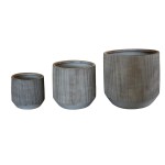 ΣΕΤ 3ΤΜΧ ΓΛΑΣΤΡΕΣ ΣΤΡΟΓΓΥΛΕΣ ΣΕΙΡΑ GARDENER HM4724 FIBERCLAY-ΧΡΩΜΑ CEMENT Φ55x55Υεκ ΣΕΤ 3ΤΜΧ ΓΛΑΣΤΡΕΣ ΣΤΡΟΓΓΥΛΕΣ ΣΕΙΡΑ GARDENER HM4724 FIBERCLAY-ΧΡΩΜΑ CEMENT Φ55x55Υεκ