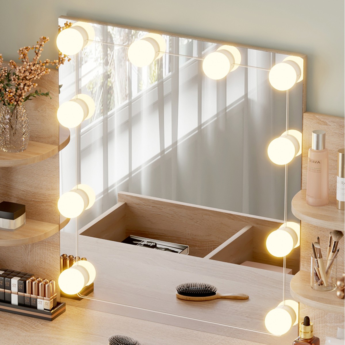 ΤΟΥΑΛΕΤΑ ΜΕ ΦΩΤΙΣΜΟ LED-ΡΑΦΙΑ-ΣΥΡΤΑΡΙΑ LAURYN HM2502.01 SONAMA 108x40x140Υεκ ΤΟΥΑΛΕΤΑ ΜΕ ΦΩΤΙΣΜΟ LED-ΡΑΦΙΑ-ΣΥΡΤΑΡΙΑ LAURYN HM2502.01 SONAMA 108x40x140Υεκ