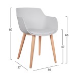 ΚΑΡΕΚΛΑ ΤΡΑΠΕΖΑΡΙΑΣ LUCIE HM8242.01 ΛΕΥΚΗ ΜΕ ΜΕΤΑΛΛΙΚΑ ΠΟΔΙΑ 56Χ57Χ80 ΕΚ ΚΑΡΕΚΛΑ ΤΡΑΠΕΖΑΡΙΑΣ LUCIE HM8242.01 ΛΕΥΚΗ ΜΕ ΜΕΤΑΛΛΙΚΑ ΠΟΔΙΑ 56Χ57Χ80 ΕΚ
