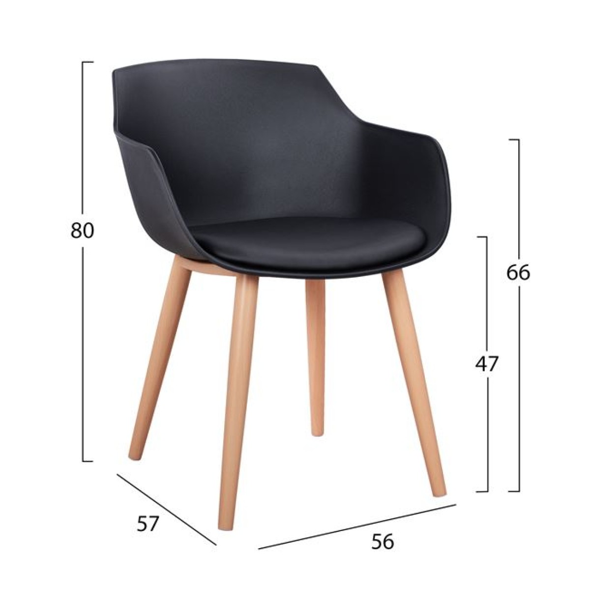 ΚΑΡΕΚΛΑ ΤΡΑΠΕΖΑΡΙΑΣ LUCIE HM8242.02 ΜΑΥΡΗ ΜΕ ΜΕΤΑΛΛΙΚΑ ΠΟΔΙΑ 56Χ57Χ80 ΕΚ ΚΑΡΕΚΛΑ ΤΡΑΠΕΖΑΡΙΑΣ LUCIE HM8242.02 ΜΑΥΡΗ ΜΕ ΜΕΤΑΛΛΙΚΑ ΠΟΔΙΑ 56Χ57Χ80 ΕΚ