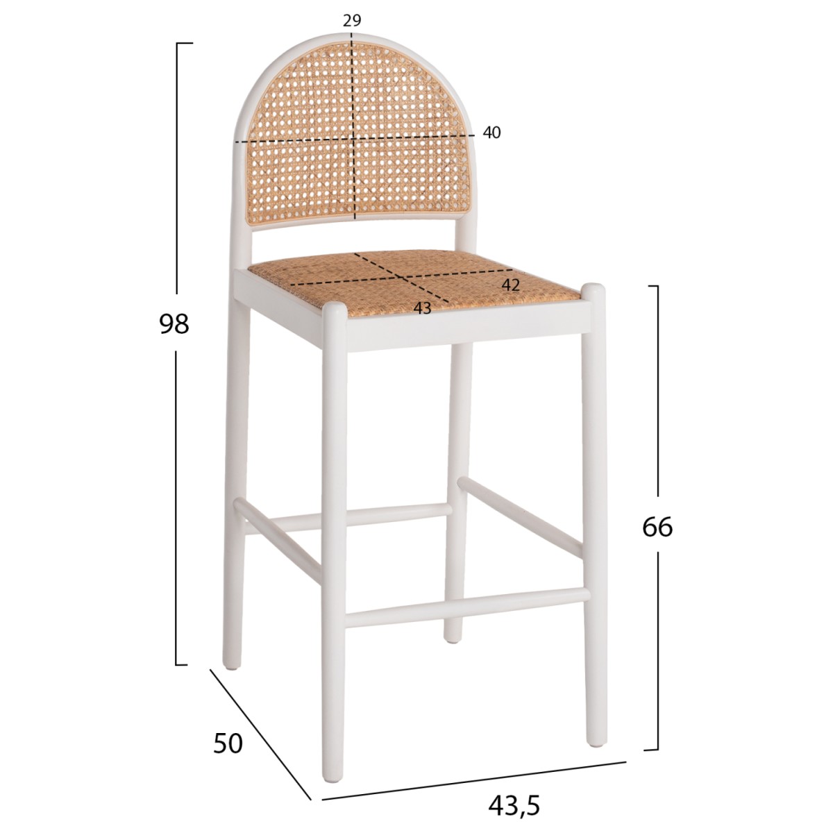 ΣΚΑΜΠΟ ΑΠΟ ΟΞΙΑ-RATTAN ΑΨΙΔΑ ΠΛΑΤΗ ΛΕΥΚΟ HM9408.03 47x46x100 εκ. ΣΚΑΜΠΟ ΑΠΟ ΟΞΙΑ-RATTAN ΑΨΙΔΑ ΠΛΑΤΗ ΛΕΥΚΟ HM9408.03 47x46x100 εκ.