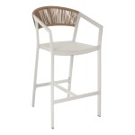 ΣΚΑΜΠΟ ΑΛΟΥΜΙΝΙΟΥ ΛΕΥΚΟ ΜΕ ΜΠΡΑΤΣΑ RATTAN & TEXTLINE 56x58x105Yεκ. HM5892.22 ΣΚΑΜΠΟ ΑΛΟΥΜΙΝΙΟΥ ΛΕΥΚΟ ΜΕ ΜΠΡΑΤΣΑ RATTAN & TEXTLINE 56x58x105Yεκ. HM5892.22