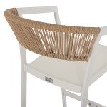 ΣΚΑΜΠΟ ΑΛΟΥΜΙΝΙΟΥ ΛΕΥΚΟ ΜΕ ΜΠΡΑΤΣΑ RATTAN & TEXTLINE 56x58x105Yεκ. HM5892.22 ΣΚΑΜΠΟ ΑΛΟΥΜΙΝΙΟΥ ΛΕΥΚΟ ΜΕ ΜΠΡΑΤΣΑ RATTAN & TEXTLINE 56x58x105Yεκ. HM5892.22