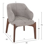 ΚΑΡΕΚΛΑ ABAI HM9971.03 RUBBERWOOD ΣΕ ΚΑΡΥΔΙ-ΑΝΟΙΧΤΟ ΓΚΡΙ ΜΠΟΥΚΛΕ 65x63x79Υεκ ΚΑΡΕΚΛΑ ABAI HM9971.03 RUBBERWOOD ΣΕ ΚΑΡΥΔΙ-ΑΝΟΙΧΤΟ ΓΚΡΙ ΜΠΟΥΚΛΕ 65x63x79Υεκ