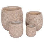 ΣΕΤ 4ΤΜΧ ΓΛΑΣΤΡΕΣ ΣΤΡΟΓΓΥΛΕΣ GARDENER HM4722 FIBERCLAY--IVORY CEMENT Φ54x54Υεκ ΣΕΤ 4ΤΜΧ ΓΛΑΣΤΡΕΣ ΣΤΡΟΓΓΥΛΕΣ GARDENER HM4722 FIBERCLAY--IVORY CEMENT Φ54x54Υεκ
