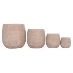 ΣΕΤ 4ΤΜΧ ΓΛΑΣΤΡΕΣ ΣΤΡΟΓΓΥΛΕΣ GARDENER HM4722 FIBERCLAY--IVORY CEMENT Φ54x54Υεκ ΣΕΤ 4ΤΜΧ ΓΛΑΣΤΡΕΣ ΣΤΡΟΓΓΥΛΕΣ GARDENER HM4722 FIBERCLAY--IVORY CEMENT Φ54x54Υεκ