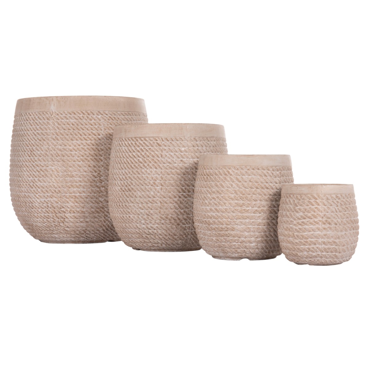 ΣΕΤ 4ΤΜΧ ΓΛΑΣΤΡΕΣ ΣΤΡΟΓΓΥΛΕΣ GARDENER HM4722 FIBERCLAY--IVORY CEMENT Φ54x54Υεκ ΣΕΤ 4ΤΜΧ ΓΛΑΣΤΡΕΣ ΣΤΡΟΓΓΥΛΕΣ GARDENER HM4722 FIBERCLAY--IVORY CEMENT Φ54x54Υεκ