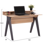 ΓΡΑΦΕΙΟ KRONEL HM18293 ΜΕΛΑΜΙΝΗ ΣΕ SONAMA-ΓΚΡΙ 120x59x84,5Υεκ. ΓΡΑΦΕΙΟ KRONEL HM18293 ΜΕΛΑΜΙΝΗ ΣΕ SONAMA-ΓΚΡΙ 120x59x84,5Υεκ.