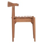 ΚΑΡΕΚΛΑ ΤΡΑΠΕΖΑΡΙΑΣ ΕΞ.ΧΩΡΟΥ DONNY HM6378 ΞΥΛΟ TEAK 52x54x74Υεκ.